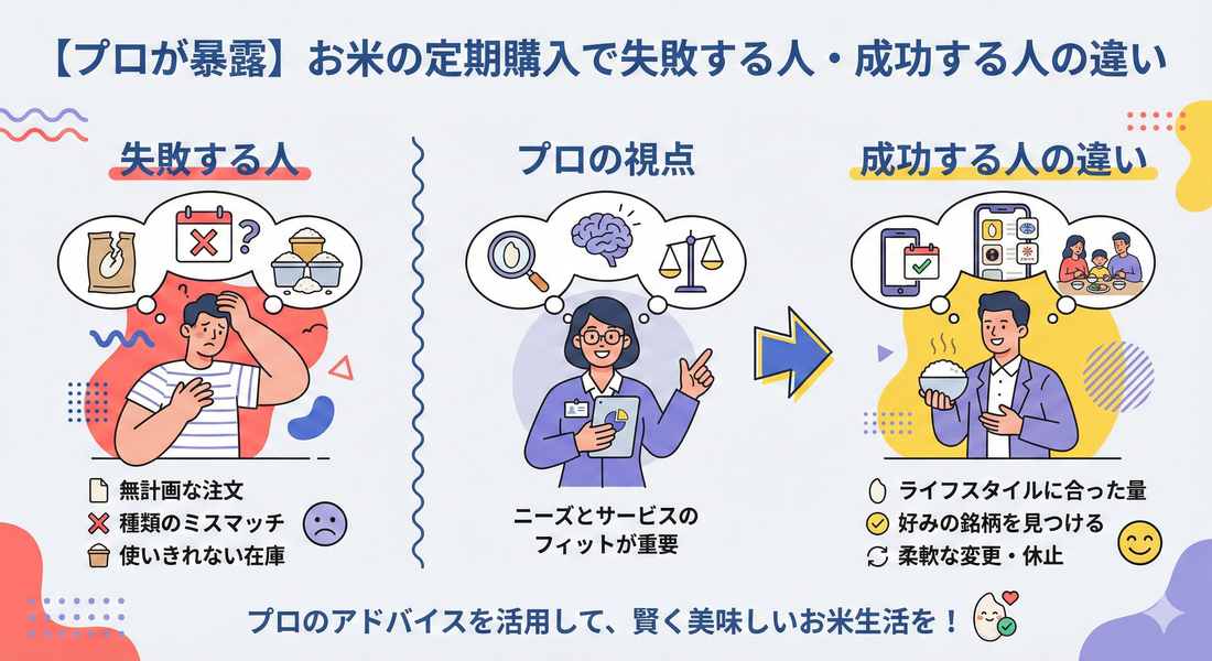 お米の定期購入で成功しよう