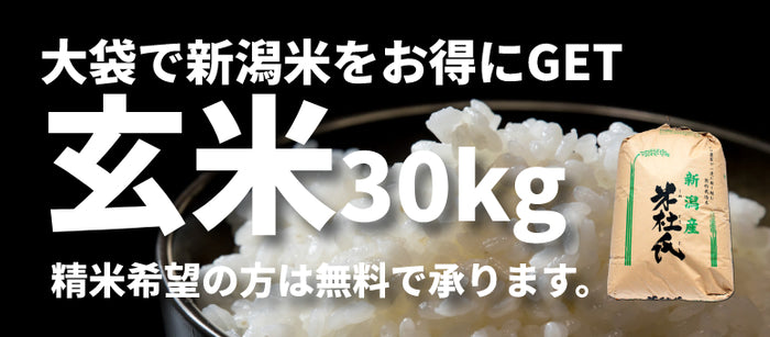 玄米30kg販売